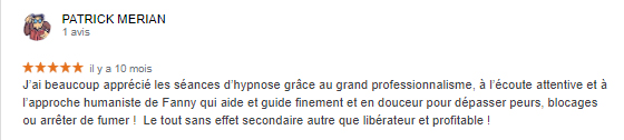 Le yoga de Fanny - Avis Google Patrick Merian