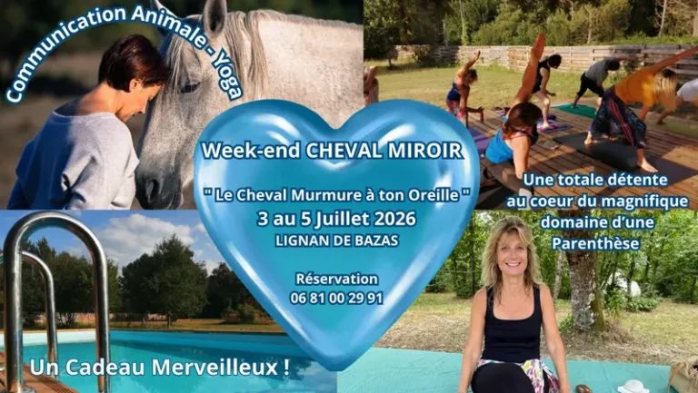 Visuel illustrant le week-end "cheval miroir" à Lignan-de-Bazas en juillet 2026