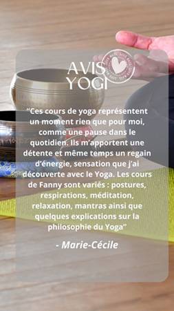 Le Yoga de Fanny, avis de Marie-Cécile